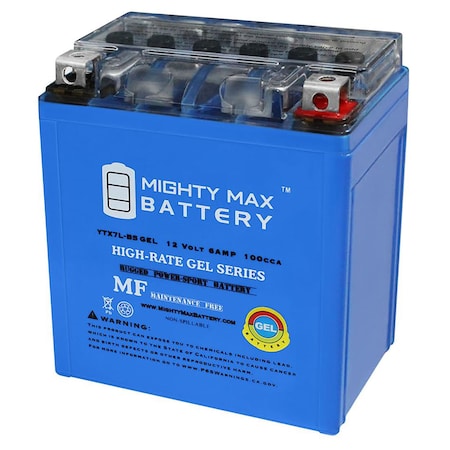 12V 6AH Gel 100CCA Replacement Battery For Everstart ES-TX7L